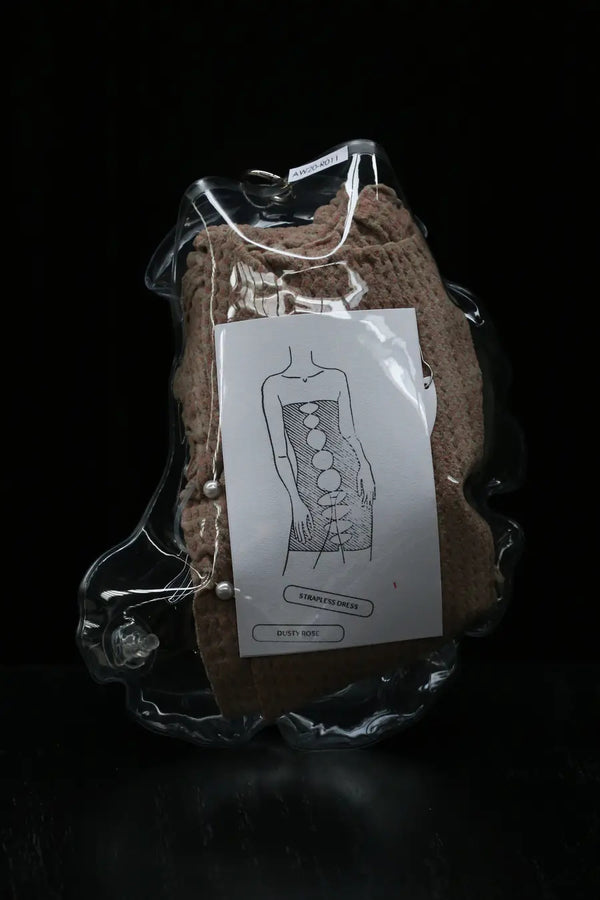 RUI R011-AW20 tube top dress dusty rose